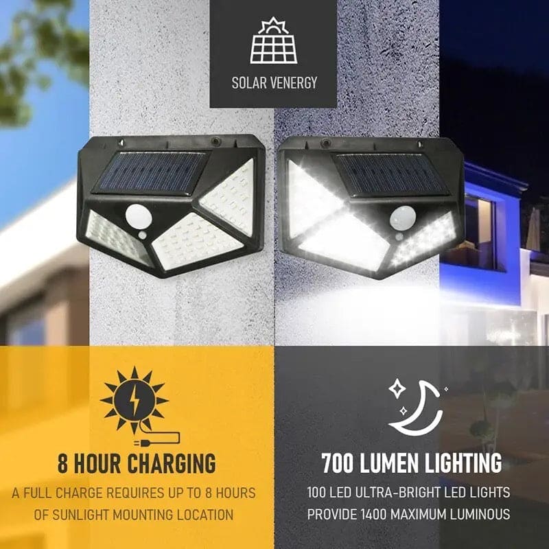 100 LED Solar Light